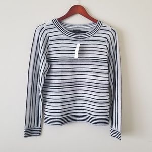 Ann Taylor Black Silver Shimmer Top